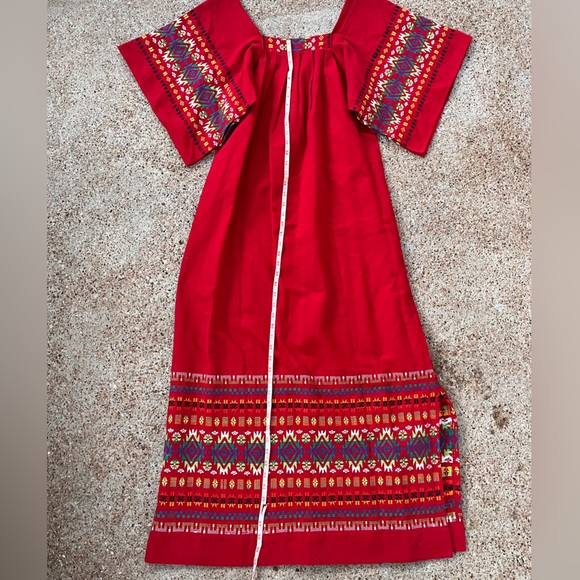 Vintage 1970s Hand Made Guatemala Dress - Picture 11 of 13